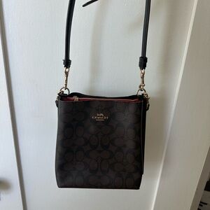 Coach Signature Brown Crossbody Bag